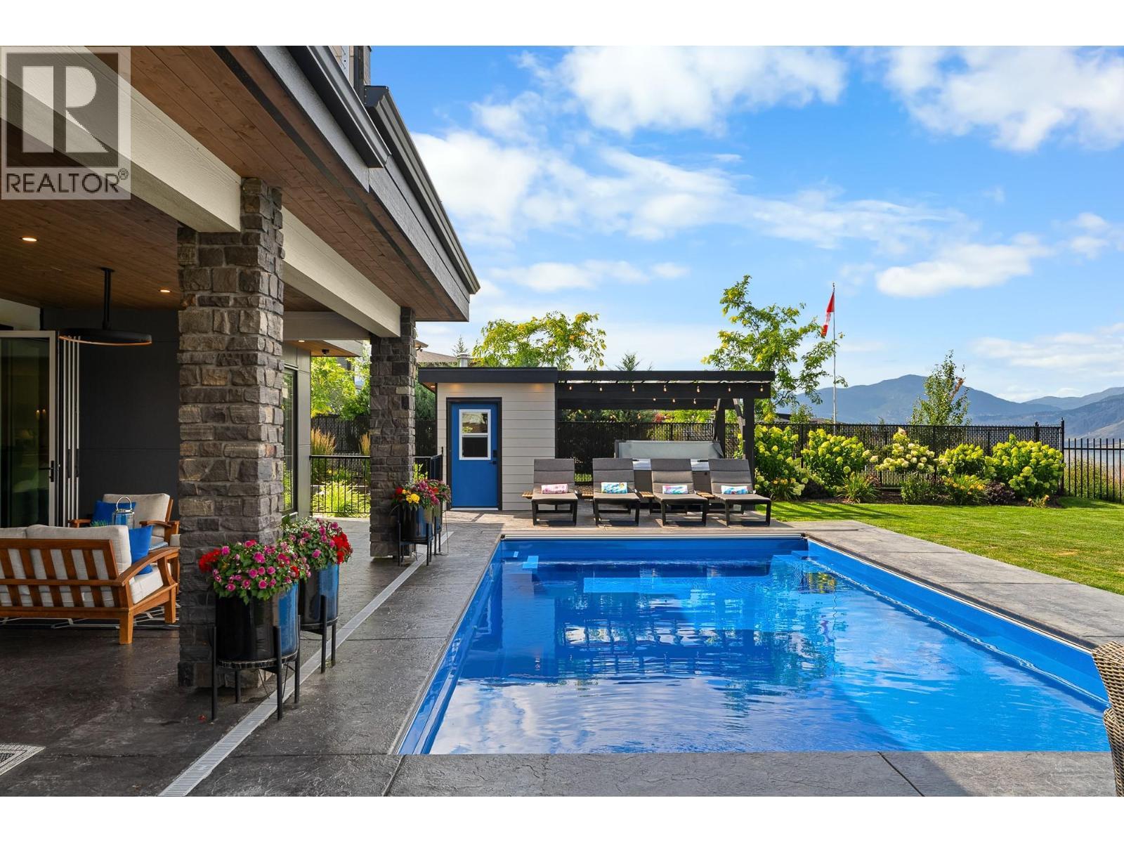 338 Rue Cheval Noir, Kamloops, BC - Outdoor With In Ground Pool With Deck Patio Veranda