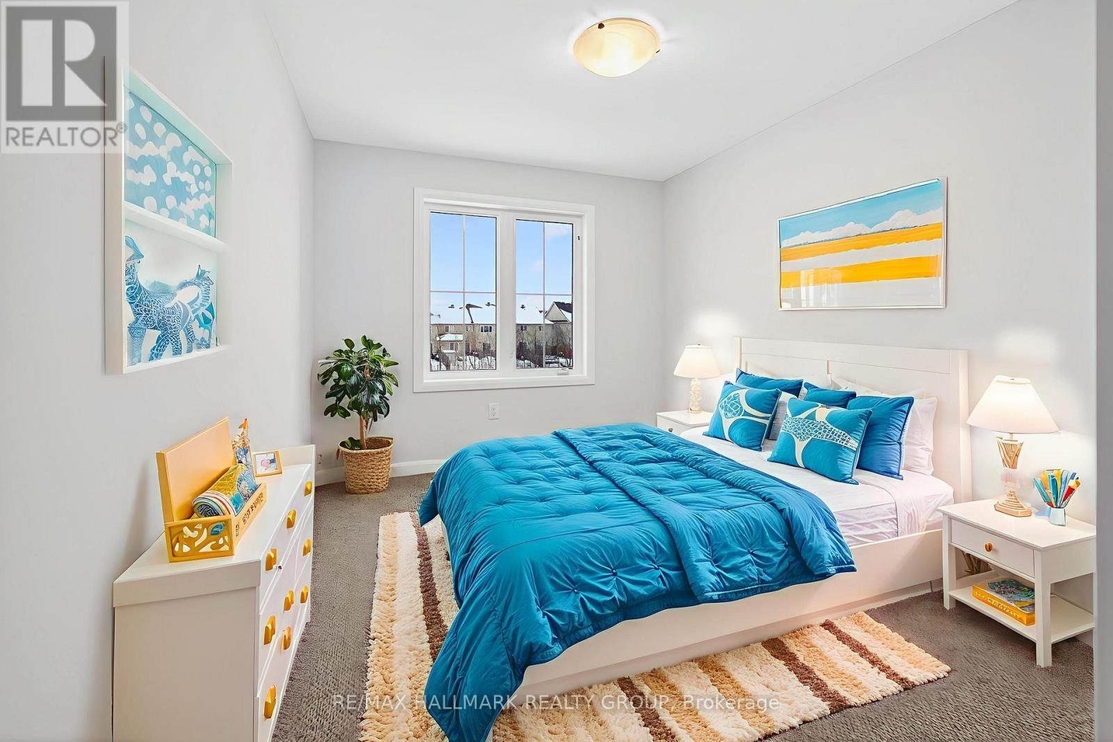 Virtually Staged - 887 Eileen Vollick Crescent, Ottawa, ON - Indoor Photo Showing Bedroom