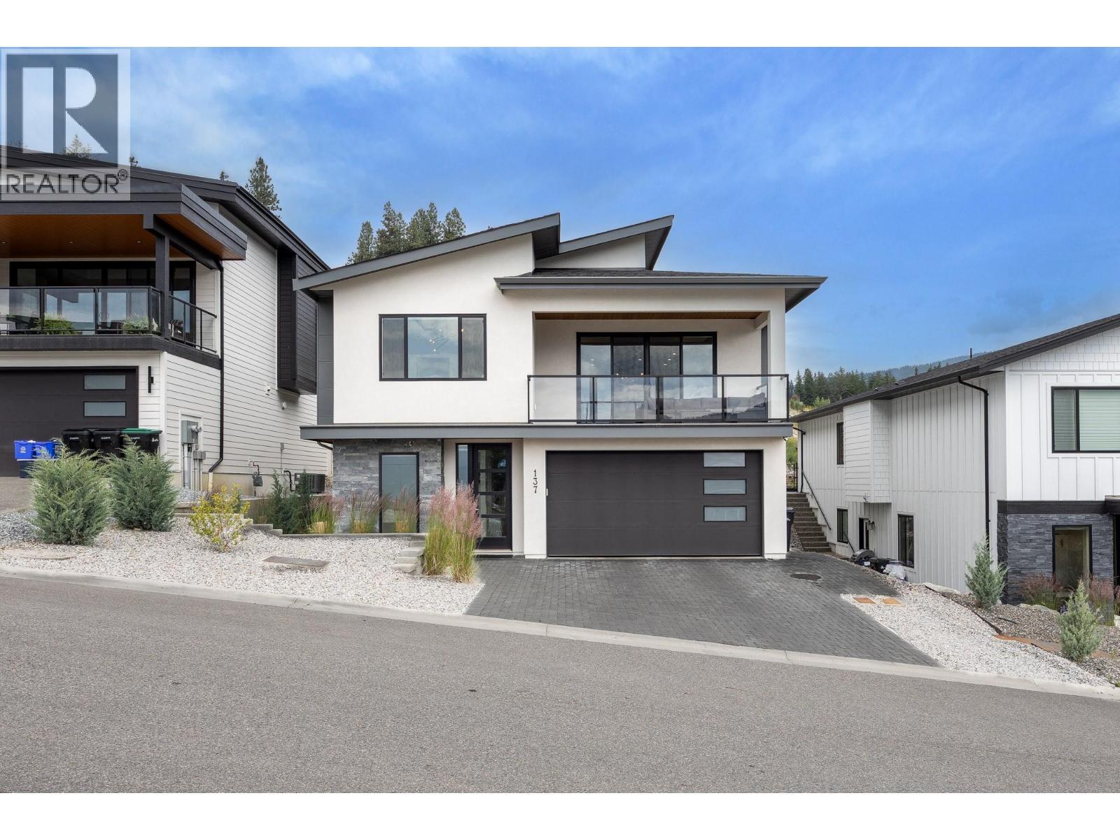 137 Whitefish Road, Vernon, BC - Outdoor With Balcony With Facade