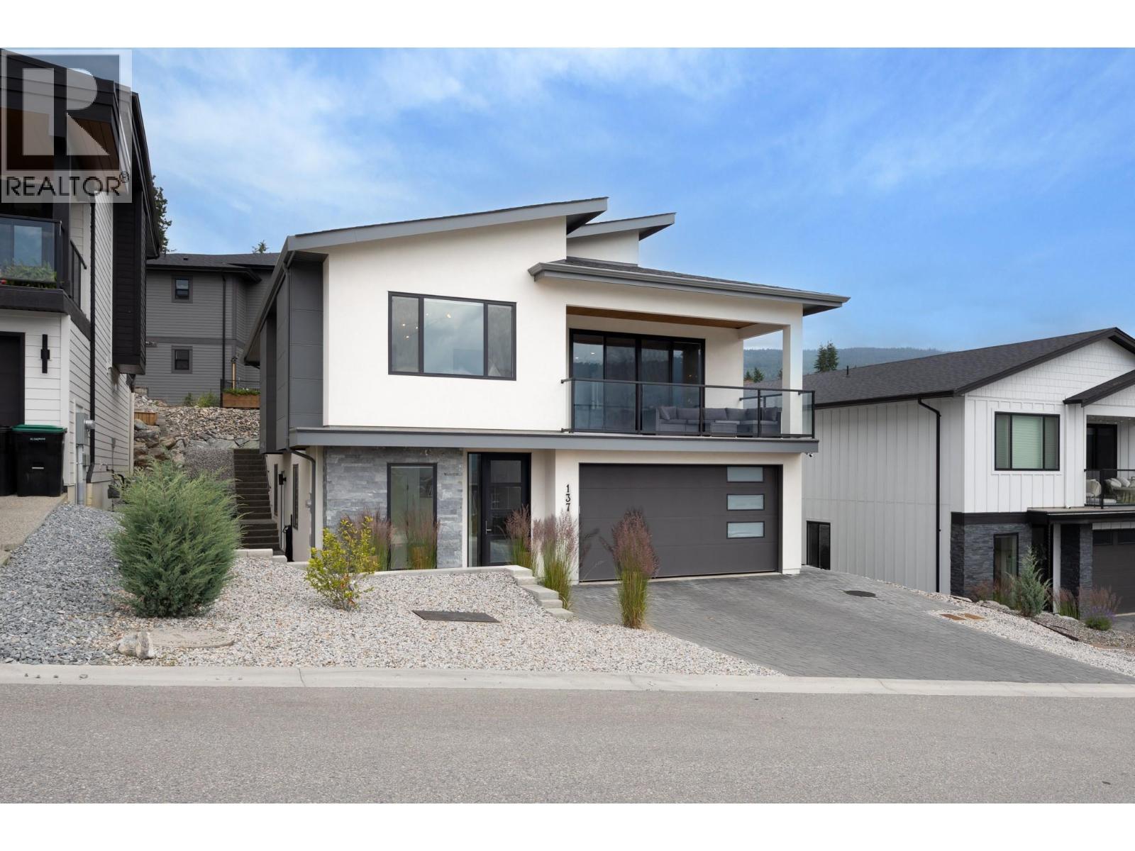 137 Whitefish Road, Vernon, BC - Outdoor With Balcony With Facade