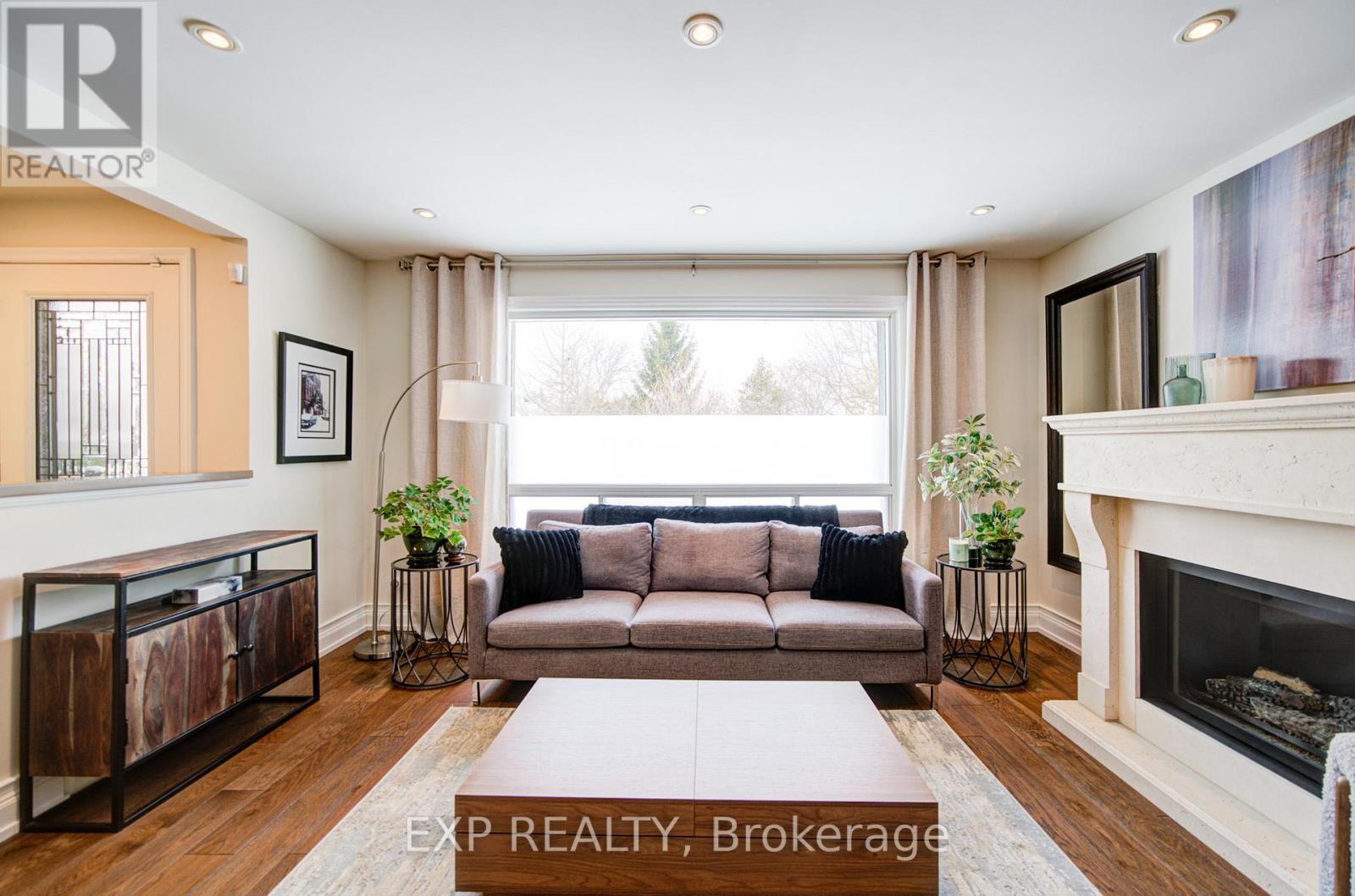 47 Brenda Crescent, Toronto, ON - Indoor Photo Showing Living Room With Fireplace