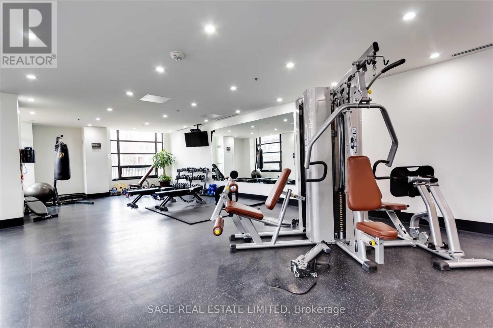 533 - 88 Colgate Avenue, Toronto, ON - Indoor Photo Showing Gym Room