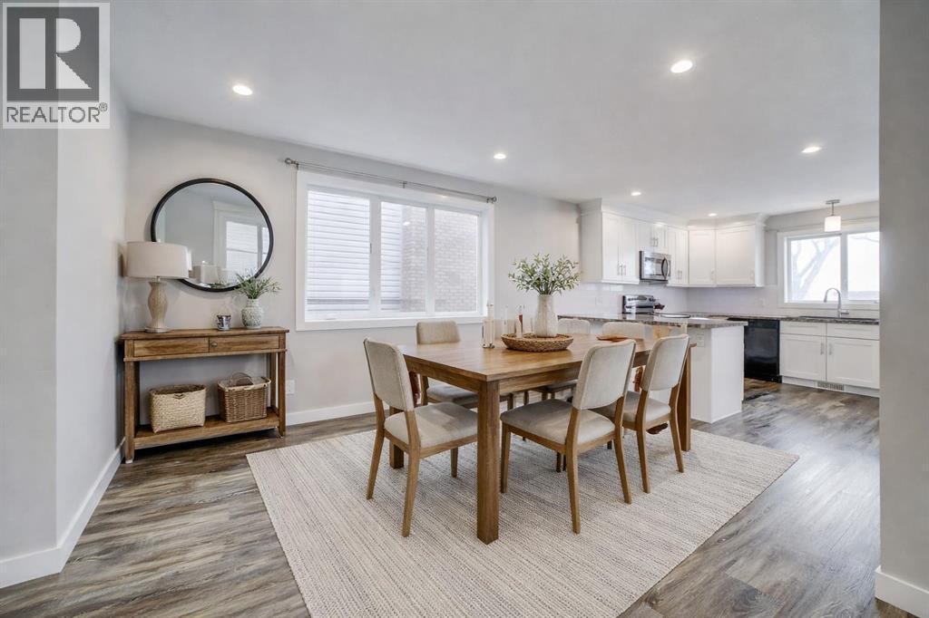 Virtually Staged - 203 1 Street, Shaughnessy, AB - Indoor Photo Showing Dining Room