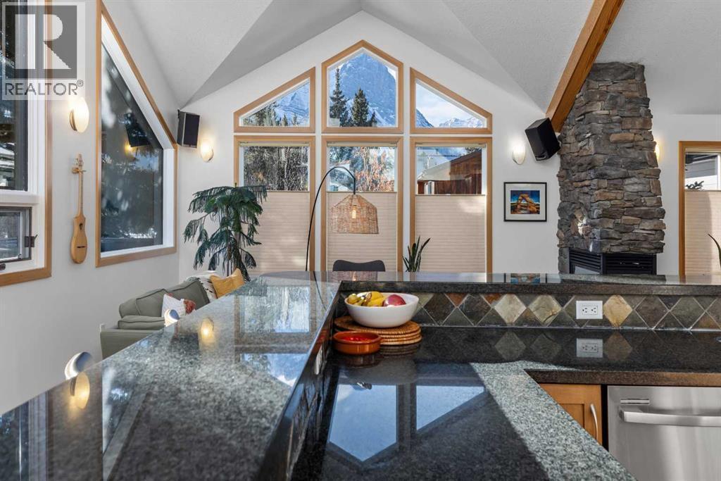 1712 11Th Avenue, Canmore, AB - Indoor Photo Showing Kitchen With Double Sink