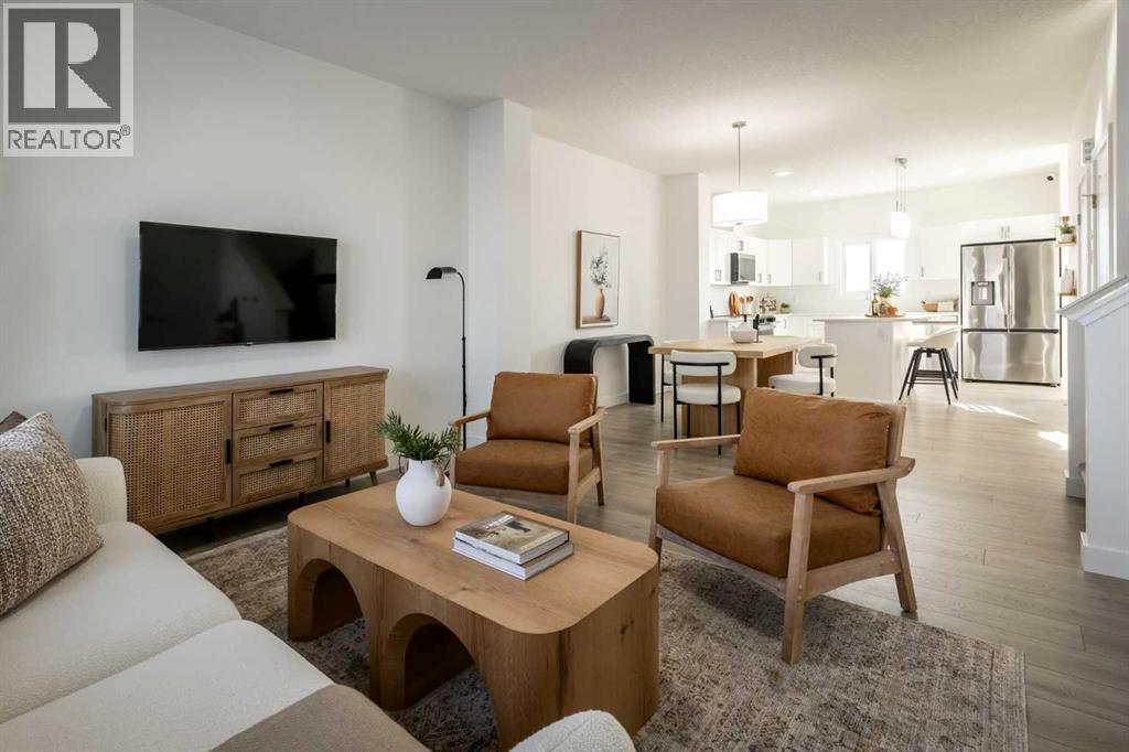 67 Appaloosa Way, Cochrane, AB - Indoor Photo Showing Living Room