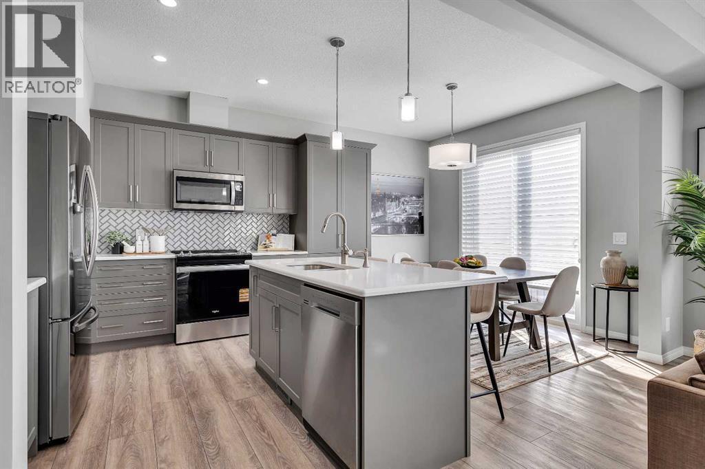 138 Cityside Way Ne, Calgary, AB - Indoor Photo Showing Kitchen With Upgraded Kitchen