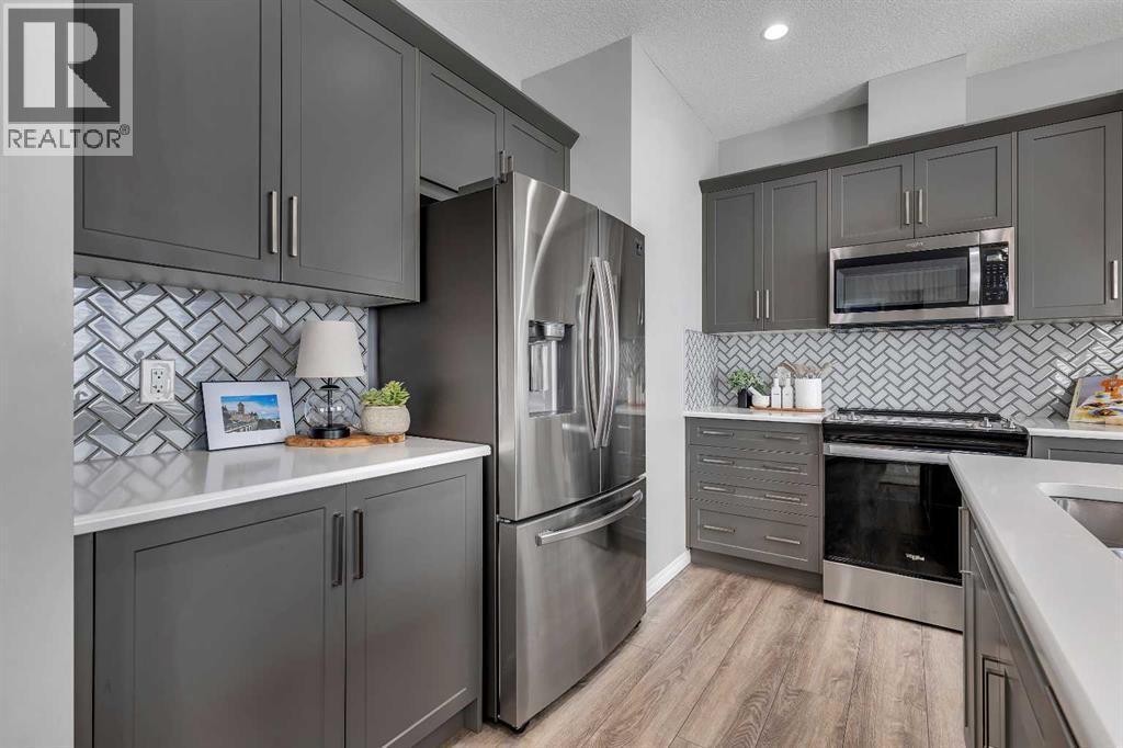 138 Cityside Way Ne, Calgary, AB - Indoor Photo Showing Kitchen With Upgraded Kitchen