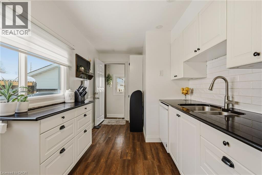 Kitchen - 56 Tolton Avenue, Hamilton, ON - Indoor Photo Showing Kitchen With Double Sink