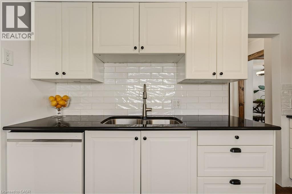 Kitchen - 56 Tolton Avenue, Hamilton, ON - Indoor Photo Showing Kitchen With Double Sink