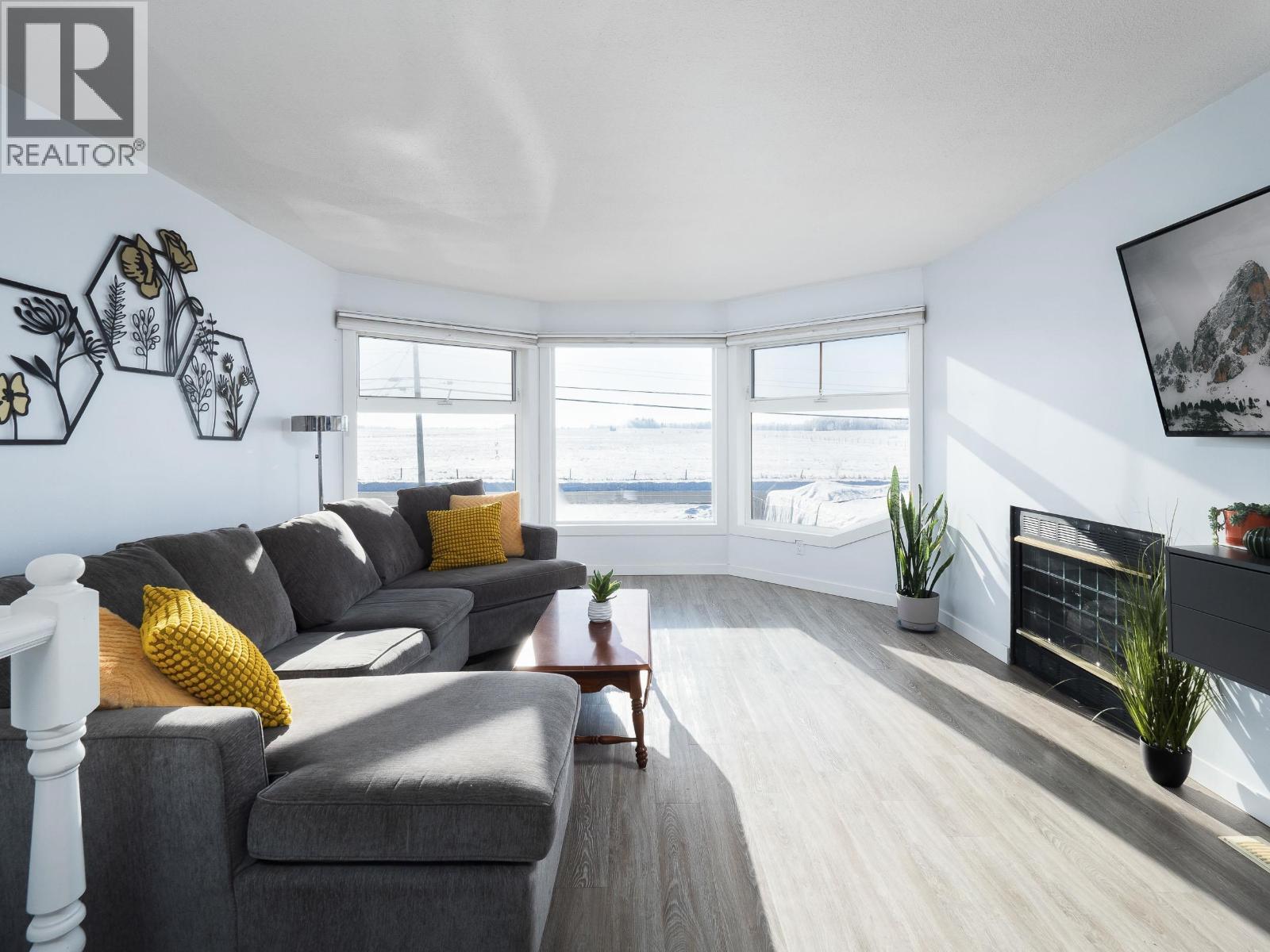 4622 Giscome Road, Prince George, BC - Indoor Photo Showing Living Room With Fireplace