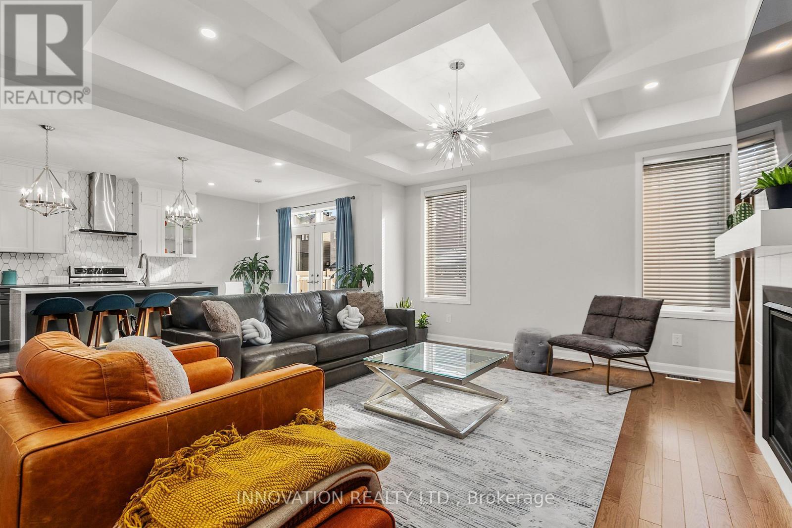 1007 Offley Road, Ottawa, ON - Indoor Photo Showing Living Room With Fireplace