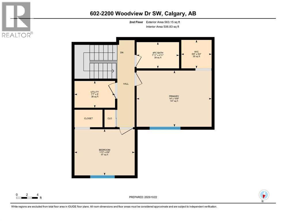 Upper level floor plan - 602, 2200 Woodview Drive Sw, Calgary, AB - Other