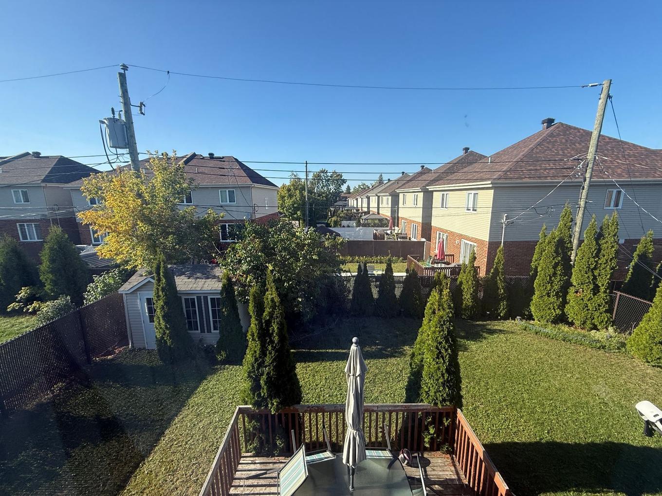 Backyard - 4946 Rue Évariste-Chaurette, Montréal (Pierrefonds-Roxboro), QC - Outdoor With Deck Patio Veranda