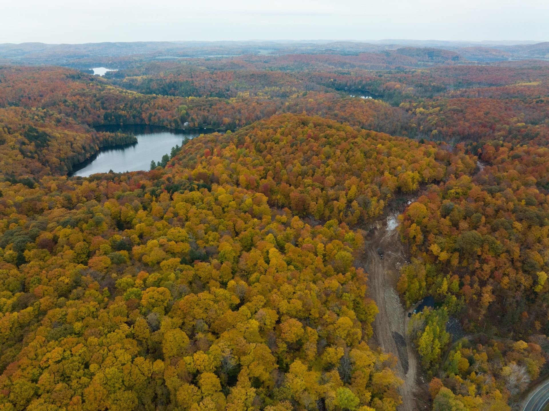 Aerial View - 74 Ch. Gero, La Pêche, QC