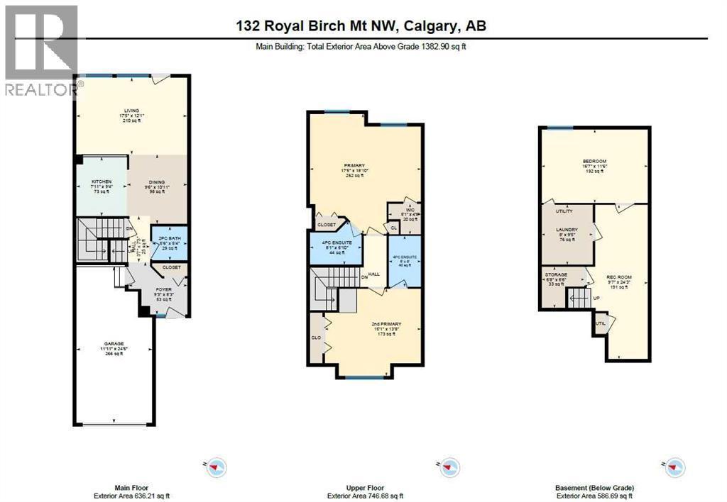 Floor Plan - 132 Royal Birch Mount Nw, Calgary, AB - Other