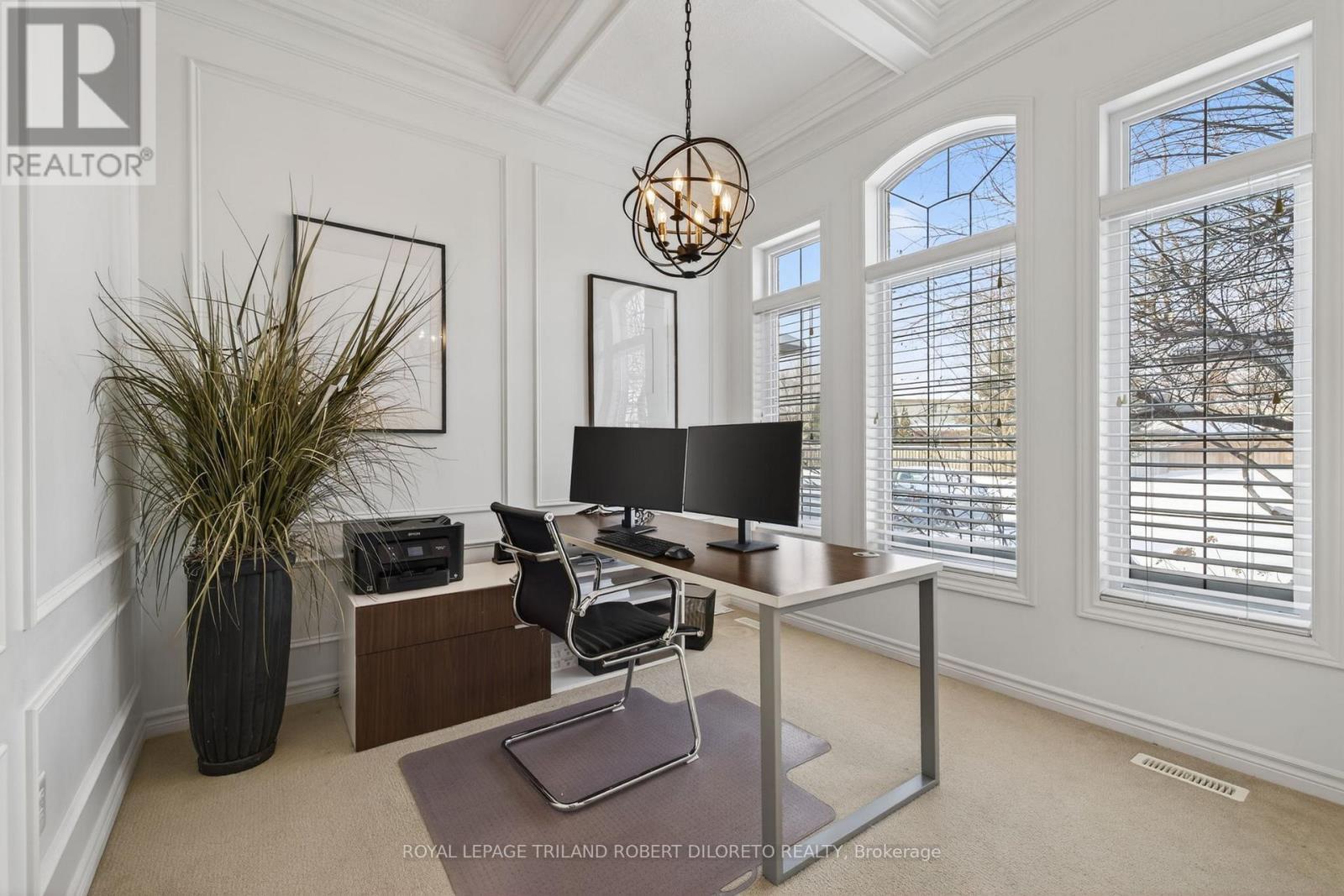 56 Fieldstone Crescent S, Middlesex Centre (Komoka), ON - Indoor Photo Showing Office