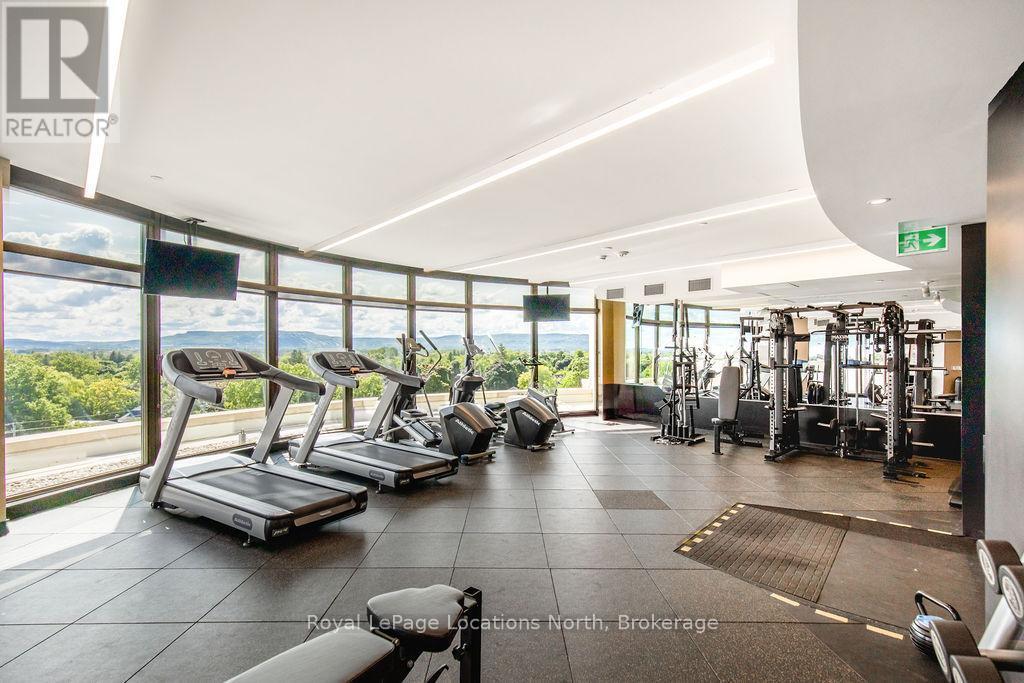 219 - 1 Hume Street, Collingwood, ON - Indoor Photo Showing Gym Room