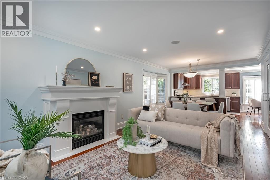2428 Lakeshore Road, Burlington, ON - Indoor Photo Showing Living Room With Fireplace