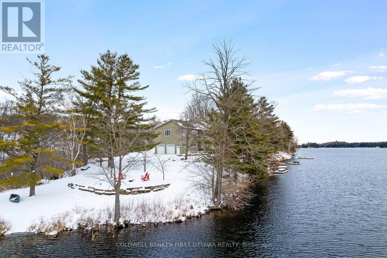 Located at the end of quiet road - 100 Nagle Way, Tay Valley, ON - Outdoor With Body Of Water With View