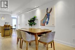 Open dining area, adjacent to kitchen -