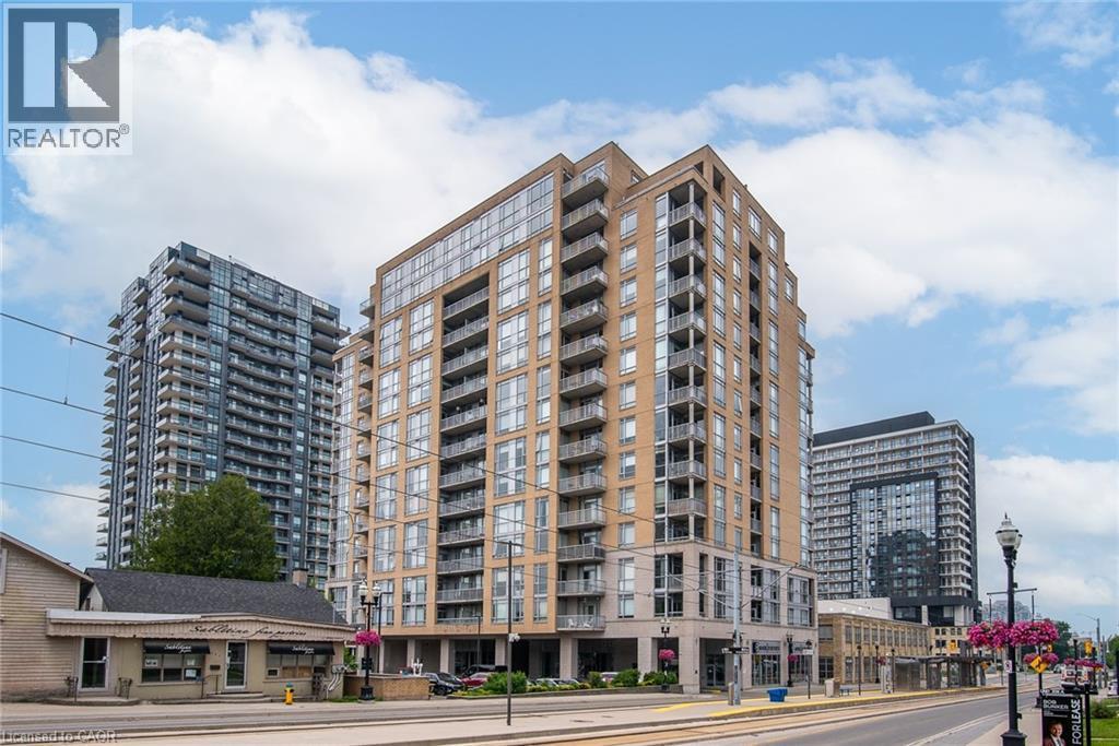 191 King Street S Unit# 702, Waterloo, ON - Outdoor With Balcony With Facade