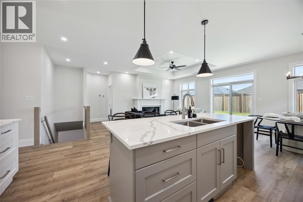 231 Nicholas Street, Sarnia, ON - Indoor Photo Showing Kitchen With Double Sink With Upgraded Kitchen