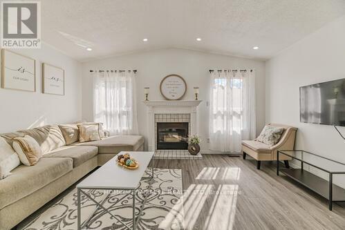 36 Letty Avenue, Brampton, ON - Indoor Photo Showing Living Room With Fireplace