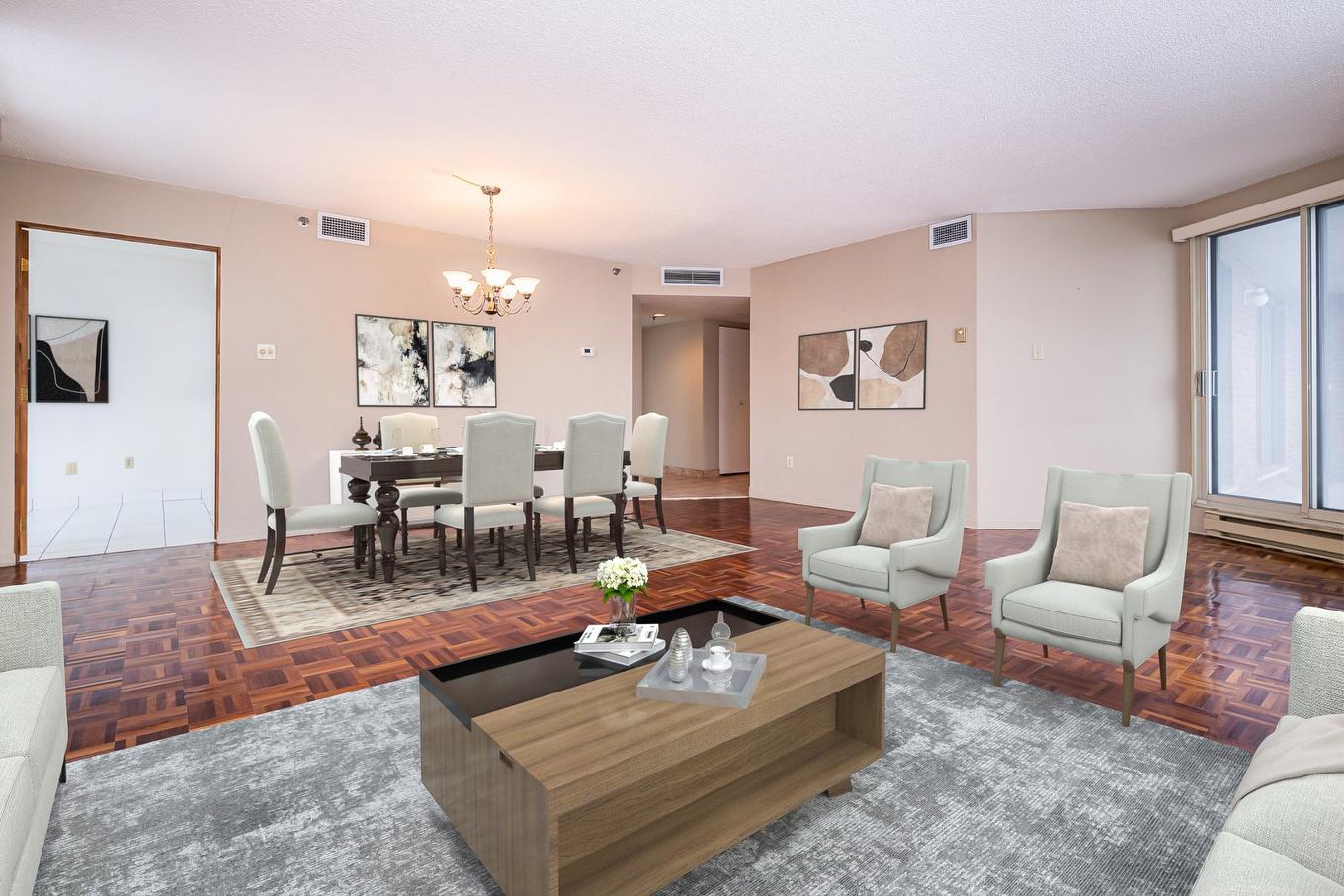 Living room - 502-6980 Ch. De La Côte-St-Luc, Montréal (Côte-Des-Neiges/Notre-Dame-De-Grâce), QC - Indoor Photo Showing Living Room