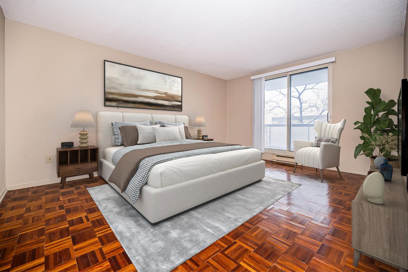 Primary bedroom - 502-6980 Ch. De La Côte-St-Luc, Montréal (Côte-Des-Neiges/Notre-Dame-De-Grâce), QC - Indoor Photo Showing Bedroom