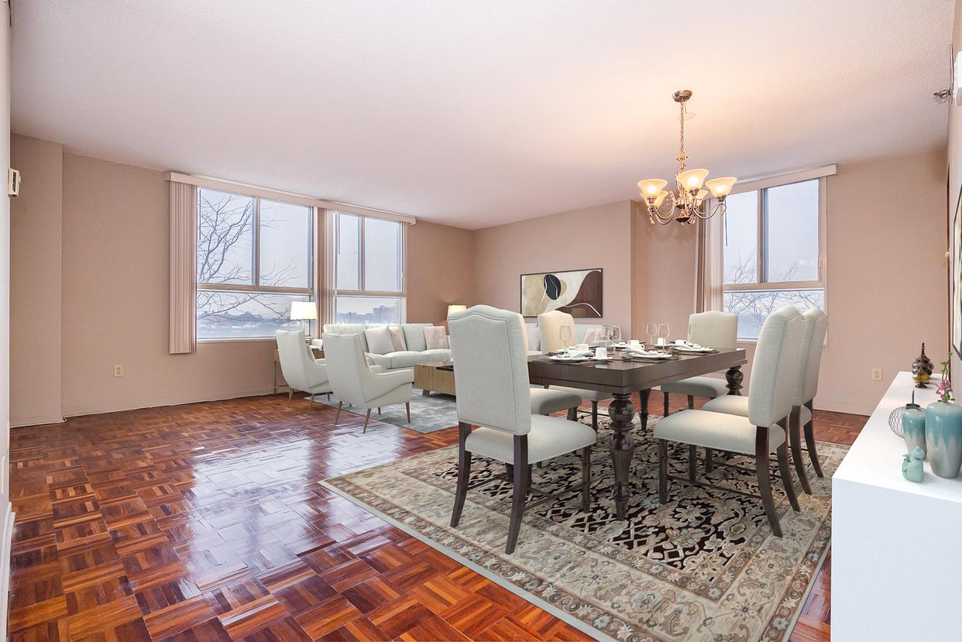 Living room - 502-6980 Ch. De La Côte-St-Luc, Montréal (Côte-Des-Neiges/Notre-Dame-De-Grâce), QC - Indoor Photo Showing Dining Room