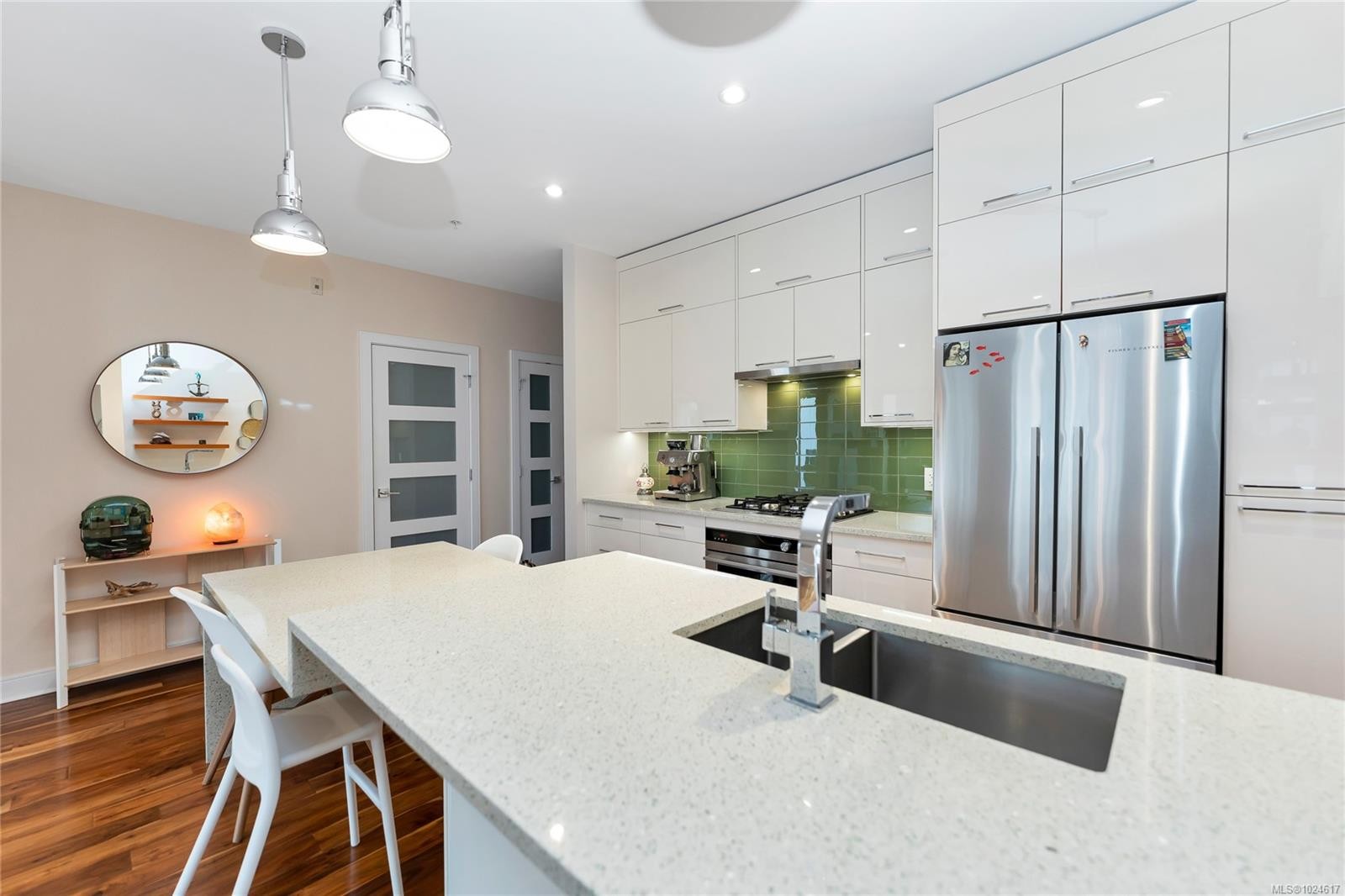 N312-1105 Pandora Ave, Victoria, BC - Indoor Photo Showing Kitchen With Double Sink With Upgraded Kitchen