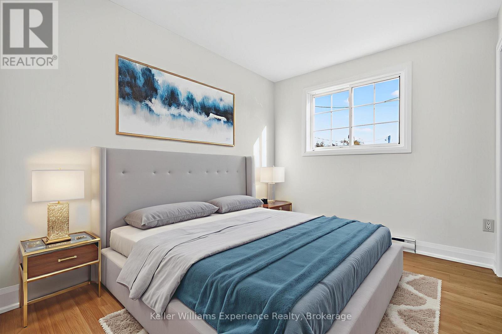 Digitally Staged - 556 Champlain Road, Tiny, ON - Indoor Photo Showing Bedroom