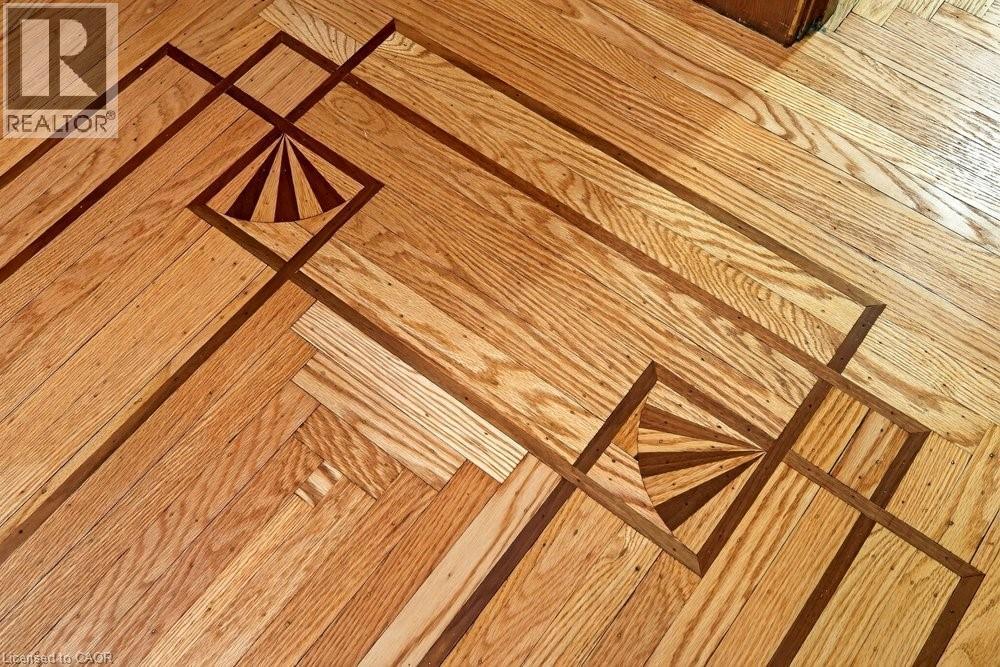 stunning original inlay - 22 Mill Street, Hamilton, ON - Indoor Photo Showing Other Room