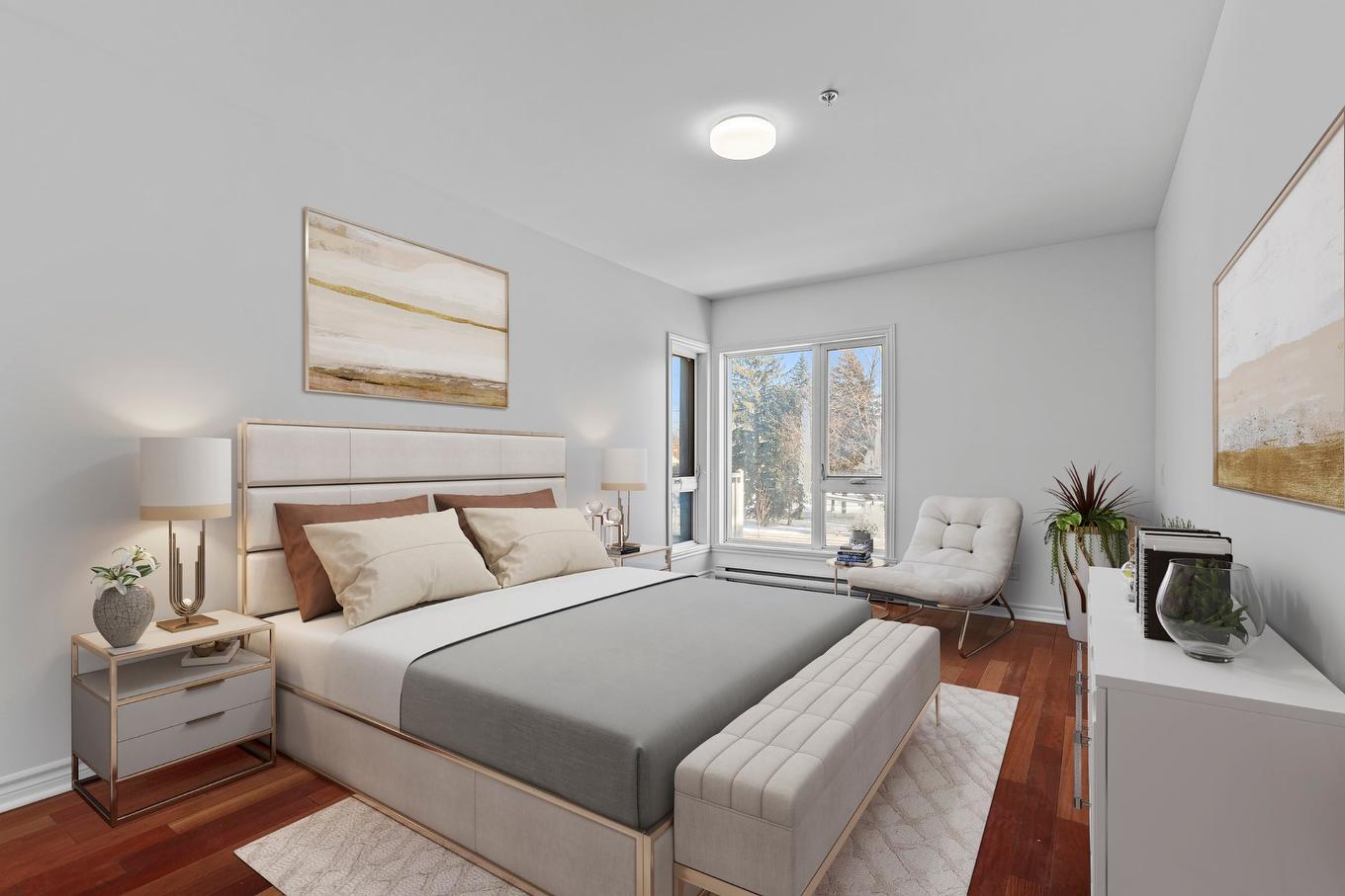 Chambre à coucher - 206-205 Boul. Henri-Bourassa O., Montréal (Ahuntsic-Cartierville), QC - Indoor Photo Showing Bedroom