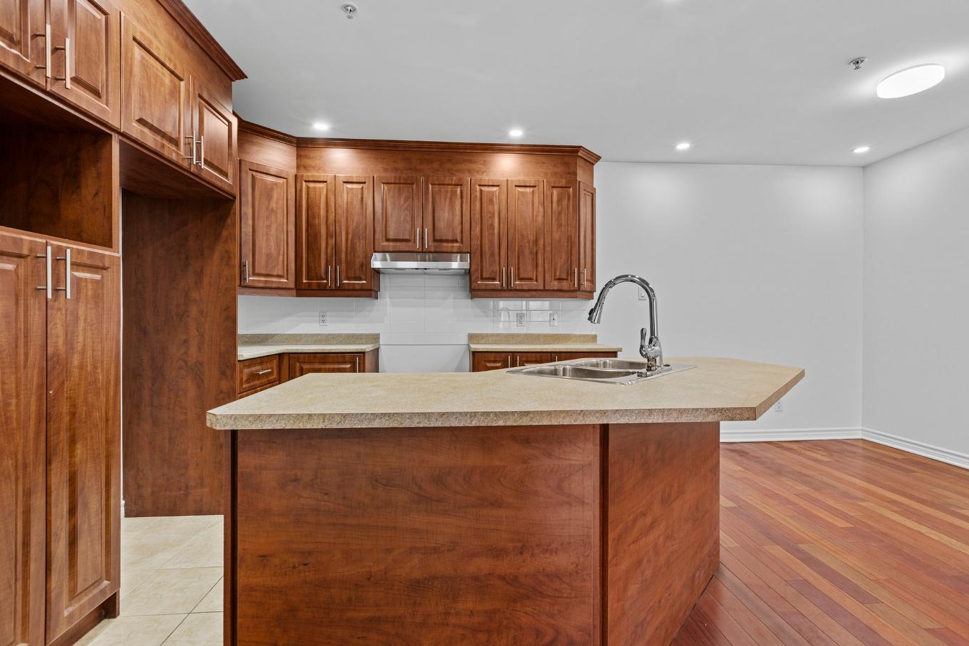 Cuisine - 206-205 Boul. Henri-Bourassa O., Montréal (Ahuntsic-Cartierville), QC - Indoor Photo Showing Kitchen With Double Sink