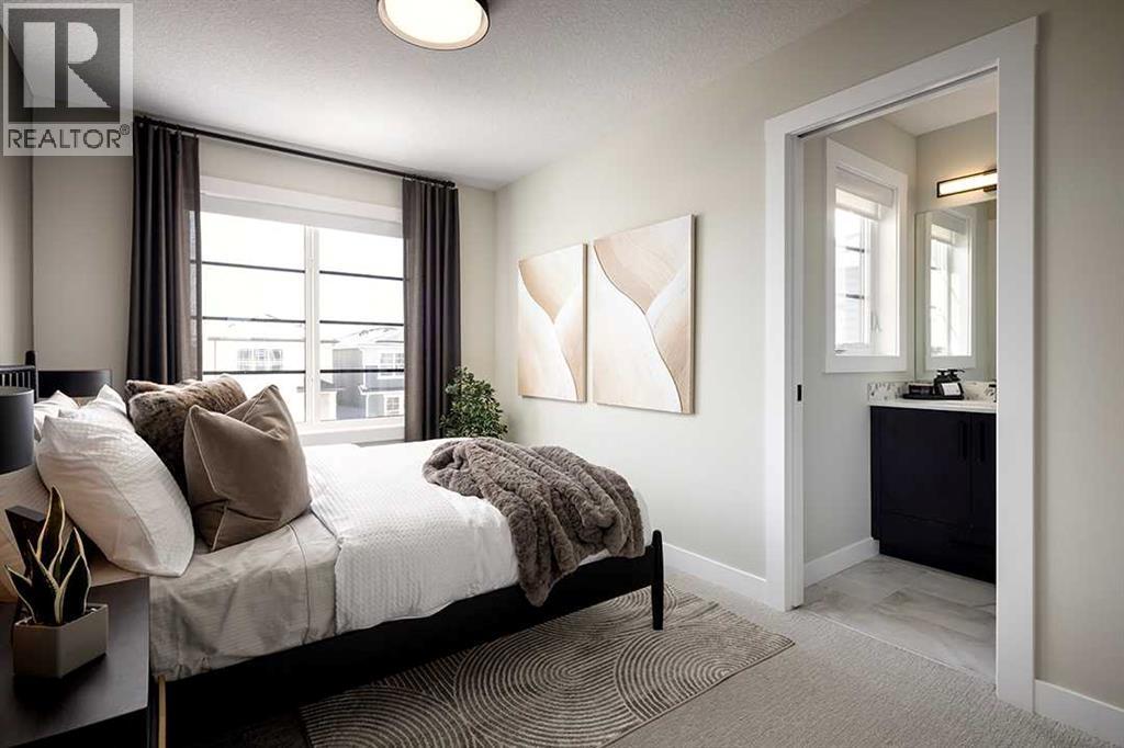 17 Amblefield View Nw, Calgary, AB - Indoor Photo Showing Bedroom