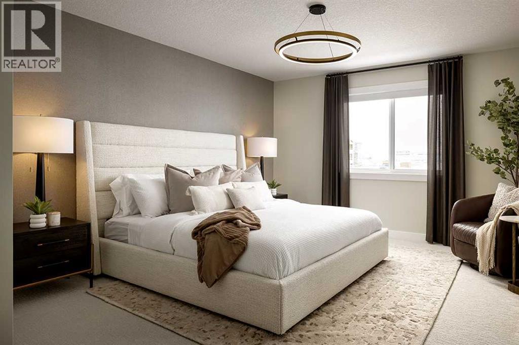 17 Amblefield View Nw, Calgary, AB - Indoor Photo Showing Bedroom