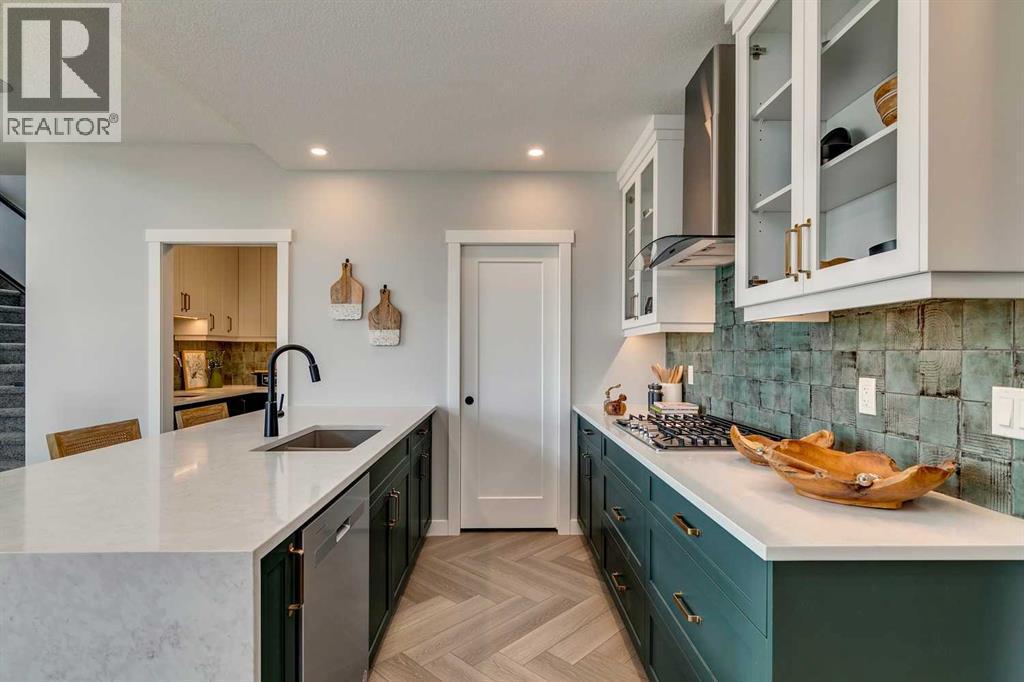 182 Setonstone Green Se, Calgary, AB - Indoor Photo Showing Kitchen With Upgraded Kitchen