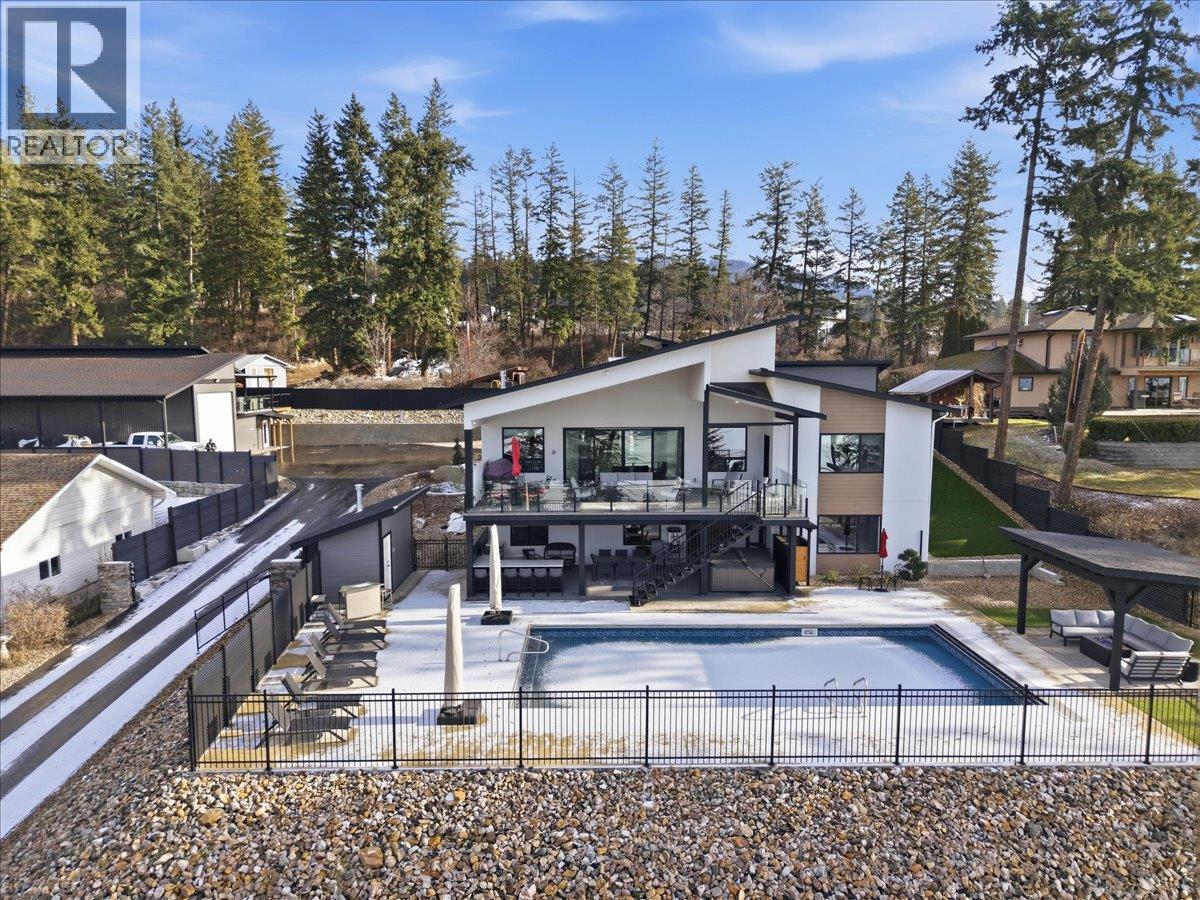 3410 Lakeshore Road Ne, Salmon Arm, BC - Outdoor With In Ground Pool With Deck Patio Veranda