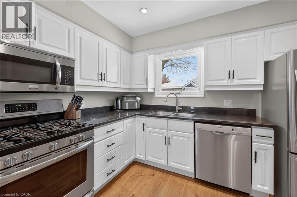 28 Buchanan Drive, Caledonia, ON - Indoor Photo Showing Kitchen With Double Sink