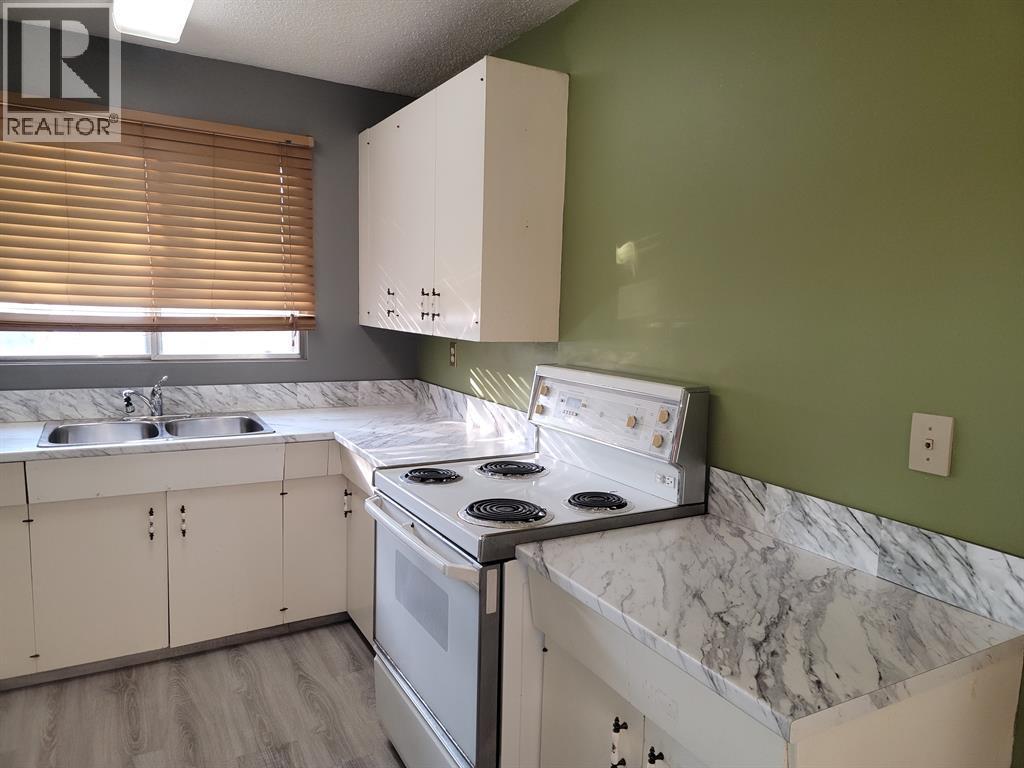 38 Wells Street, Red Deer, AB - Indoor Photo Showing Kitchen With Double Sink