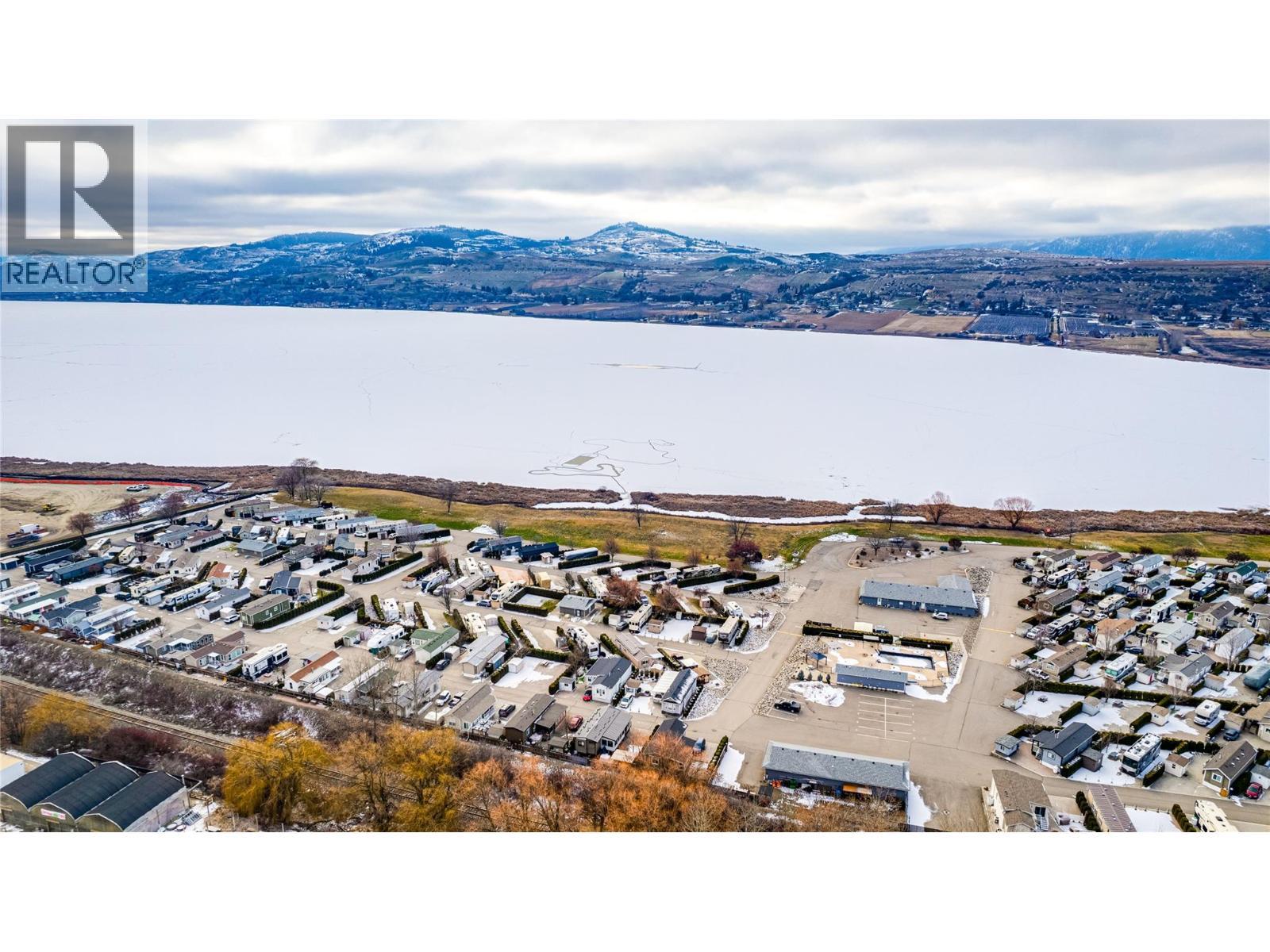 Aerial rear view - 8000 Highland Road Unit# 42, Vernon, BC