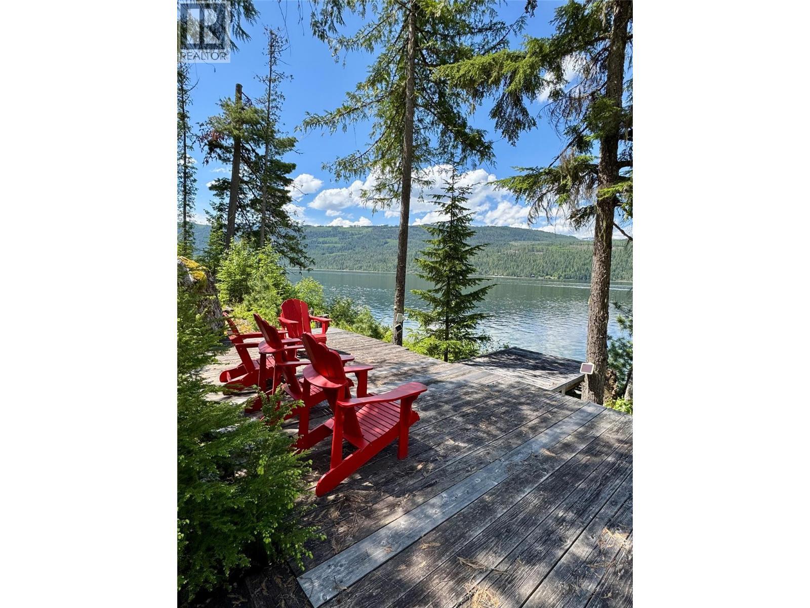 Lower viewing deck - Lot 4 Pete Martin Bay, Sicamous, BC - Outdoor With Body Of Water With View