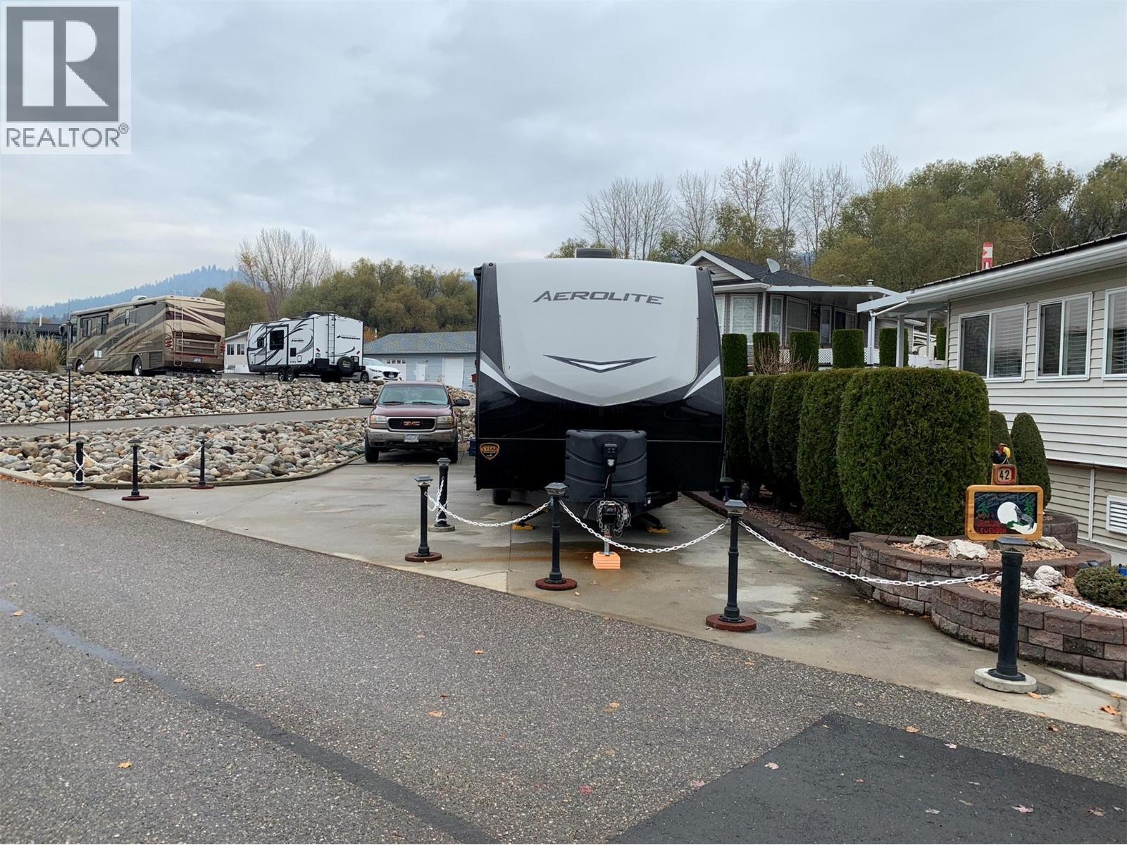 Room for 2 vehicles beside your trailer - 8000 Highland Road Lot# 41, Vernon, BC