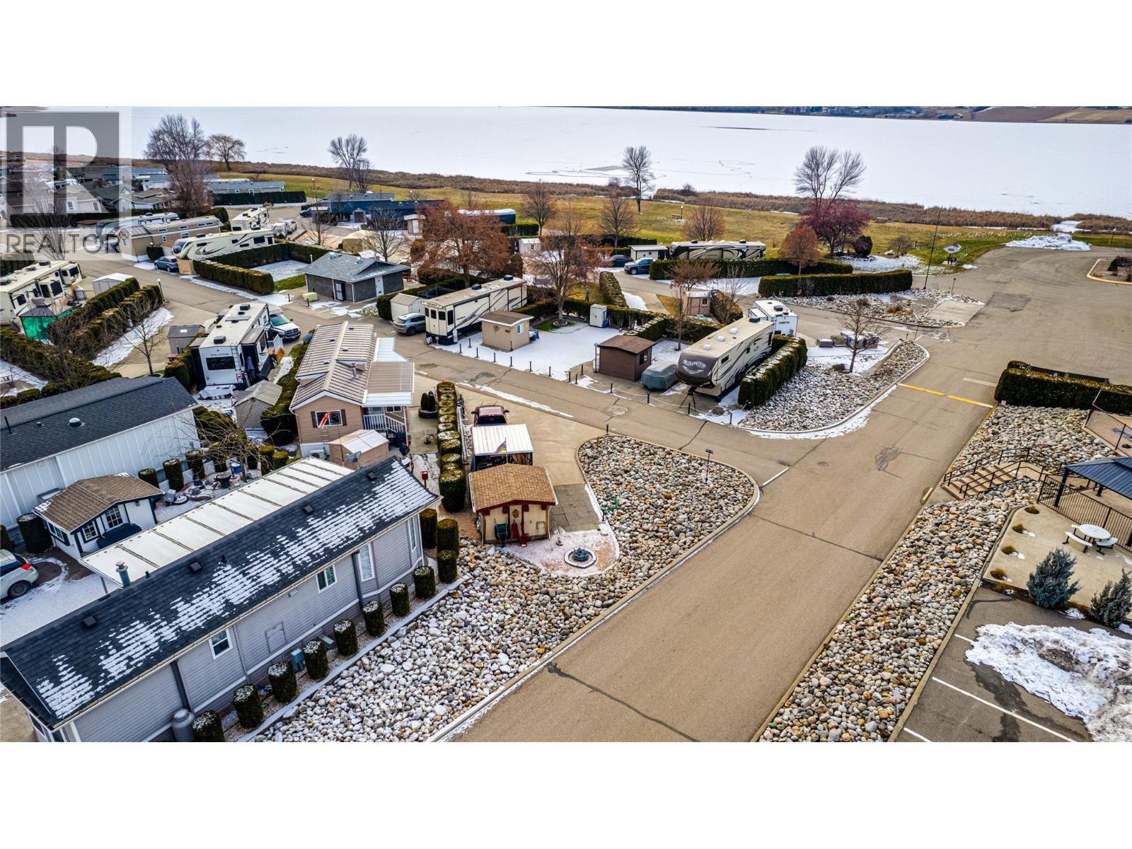 Aerial view rear - 8000 Highland Road Lot# 41, Vernon, BC