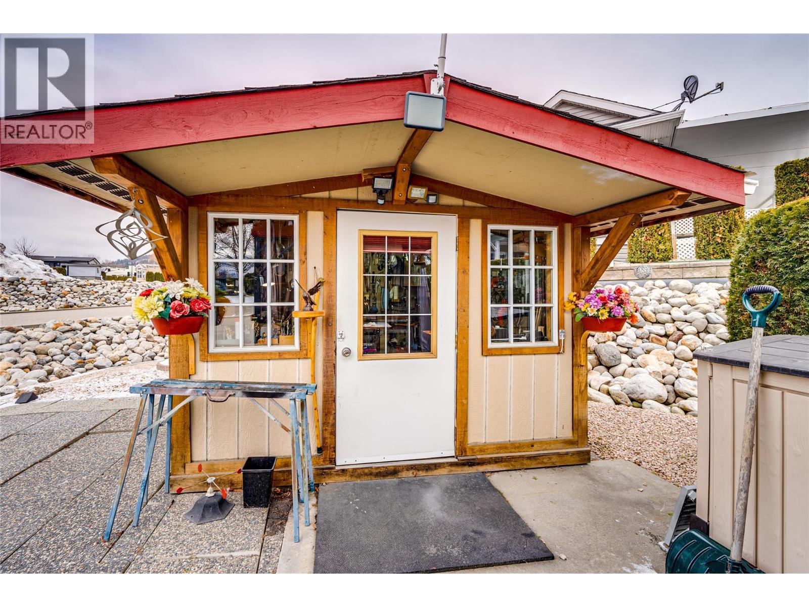 Your shed that is set up as a very functional work shop. - 8000 Highland Road Lot# 41, Vernon, BC