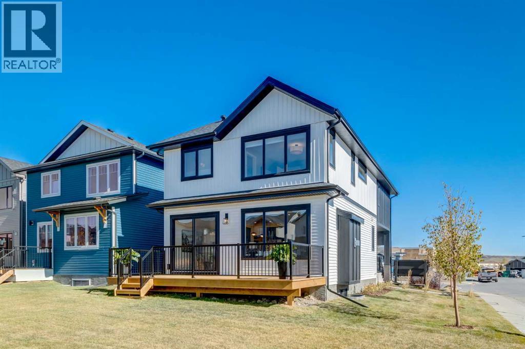 128 Quartz Crescent, Cochrane, AB - Outdoor With Deck Patio Veranda