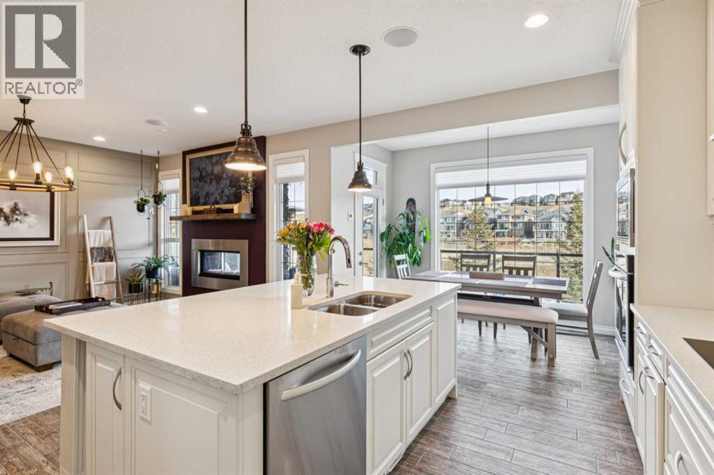 137 Sage Meadows Circle Nw, Calgary, AB - Indoor Photo Showing Kitchen With Double Sink With Upgraded Kitchen