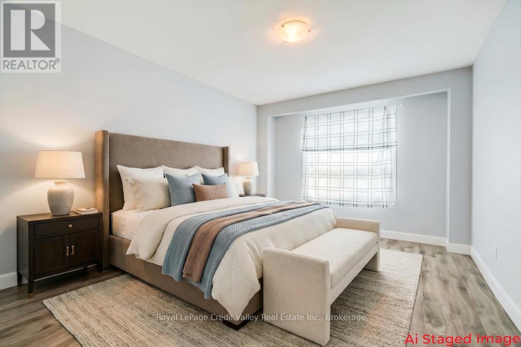 Bedroom 5 Staged - Rear - 376 Hansen Road N, Brampton (Madoc), ON - Indoor Photo Showing Bedroom