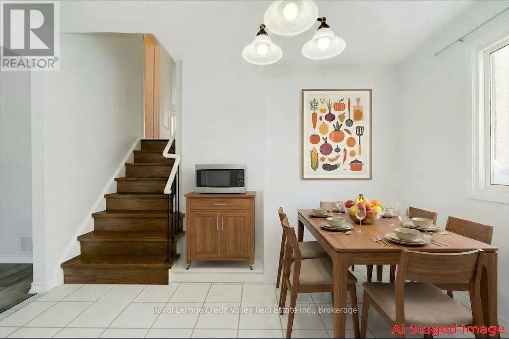 Breakfast Area Staged - 376 Hansen Road N, Brampton (Madoc), ON - Indoor Photo Showing Dining Room